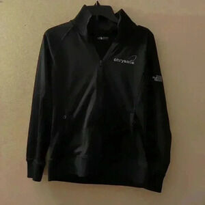 The North Face heavy zip up sweatshirt, black, large